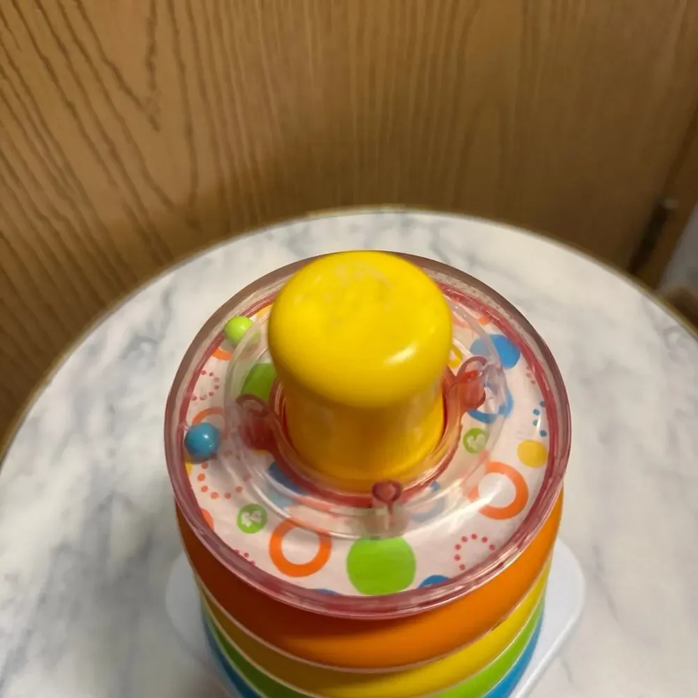 Fisher price rock a stack with rattler vintage